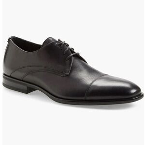 Aquatalia Men’s ABE Black Leather Lace Up dress shoes size 10 made in Italy‎